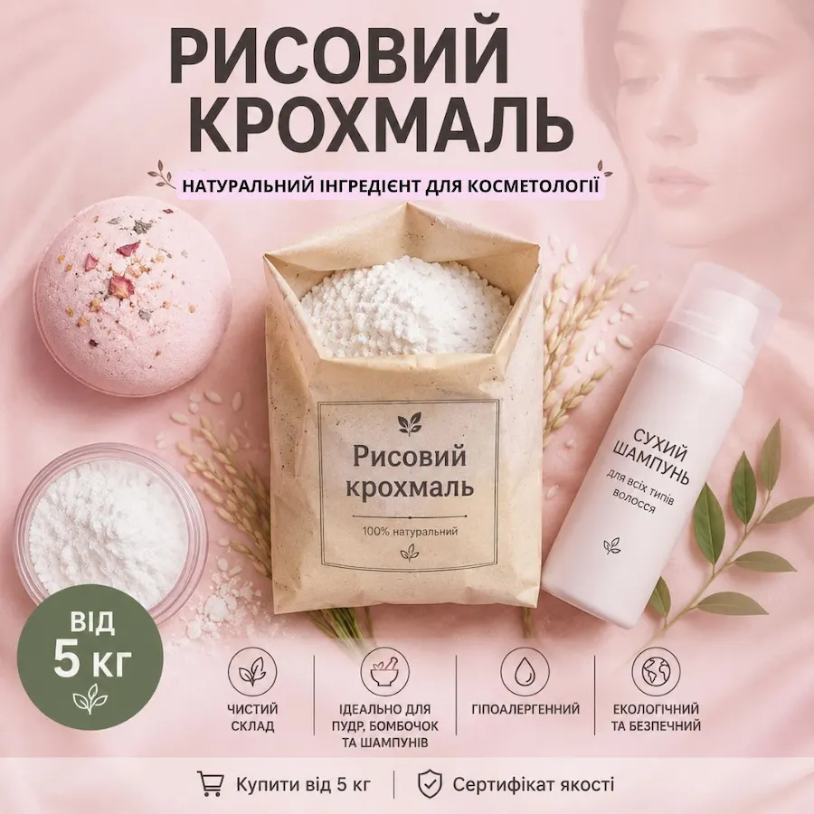 Рисовий крохмаль (для косметології)